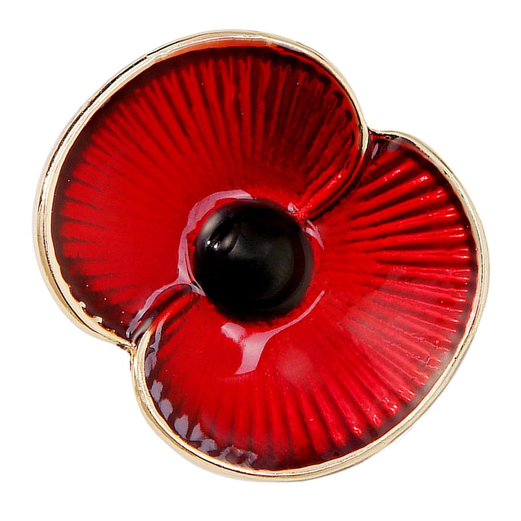 Poppy Flower Shape Brooch Durability Alloys Brooch Enamel Poppy Pin Fashionable for Artistic and Stylish Individuals