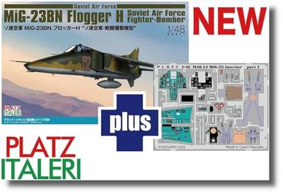 PLATZ 1/48 Масштаб Советские ВВС МиГ-23БН Frogger H Истребитель-бомбардировщик ВВС СССР Тип Пластиковая модель в наборе с фототравлеными деталями (TPA-40)