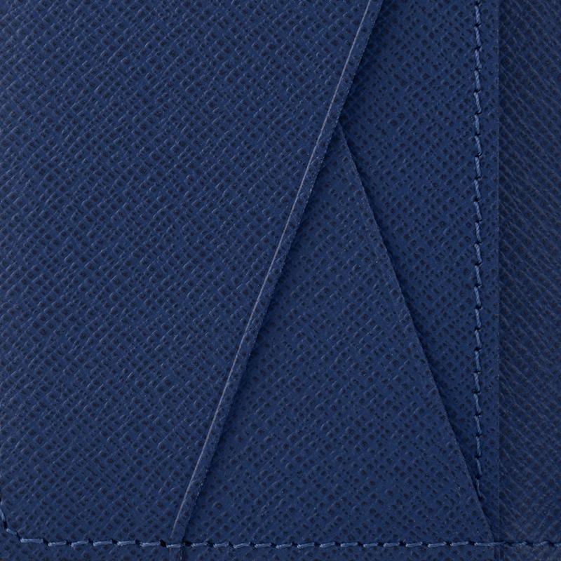 Louis Vuitton Classic Monogram Multifunctional Fashionable Portable Canvas And Leather Card Holder Wallet Men Wallet Navy-Blue M30301