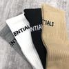 Fear Of God Классические ESSENTIALS Носки с принтом букв Дышащий Хлопок Уличные Носки