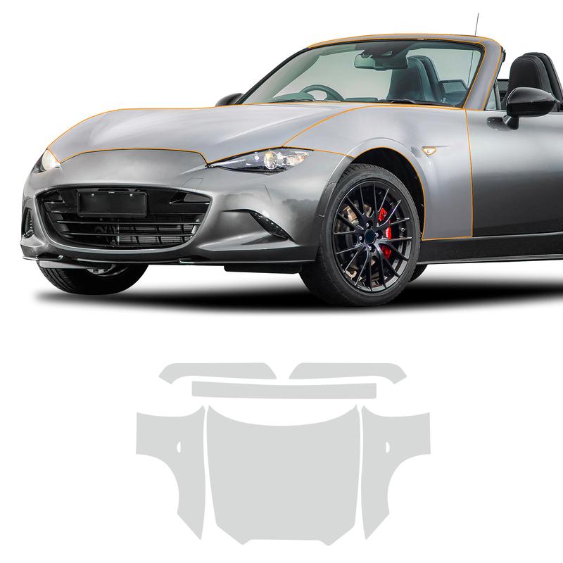 TPU For Mazda MX-5 2016- Invisible Car Film Self Healing Anti Scratch Anti Yellow Exterior Paint Protection Car Accessories