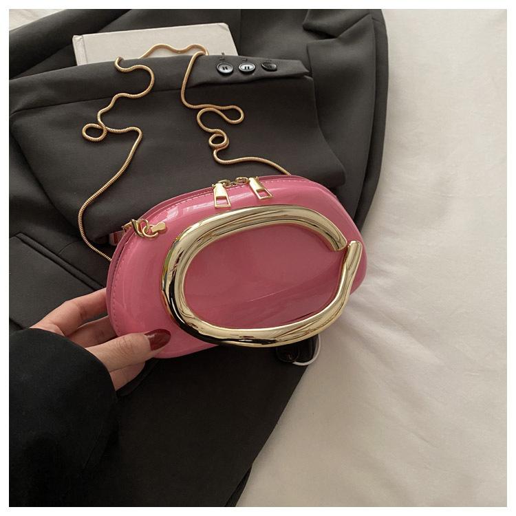 Дизайн Столкновение Цветов Личность Темперамент Мода Цепочка Кроссбоди На Плечо Маленькая Квадратная Женская Сумка