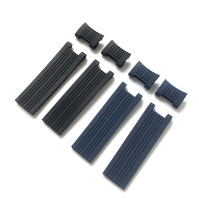 Новый стиль 22*20 мм с изогнутым концом, черный, синий, водонепроницаемый силиконовый резиновый ремешок для часов, ремешок для часов Ulysse Nardin DIVER, браслет