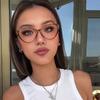 Европейские Американские Дерзкие Девушки Кошачий Глаз Тонкая Рамка Защита от Синего Света Очки для Женщин Стильные Защита от УФ