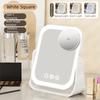 Eversible LED Makeup Mirror 3 Color Makeup Beauty Mirror 5x Magnifying Mirror with Led  Travel