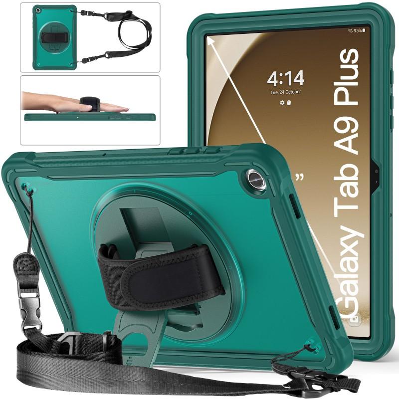 Tablet Case IPad 10th Gen Tab A9 Plus 360 Rotating Stand Matte Clear Shockproof Protective Cover