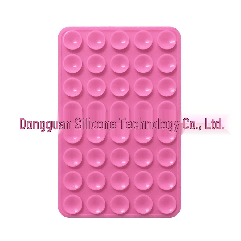 Черная силиконовая противоскользящая подставка для телефона: 24 Портативные, Минималистичные Наклейки на Присосках