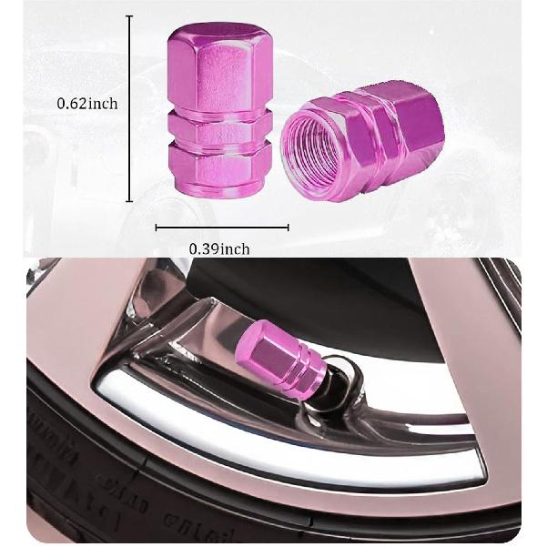Pink License Plate Frame For Women 2 Pack Car License Plate Holder Metal Number Plate Frame Car Tag Frame (Pink 2Pack Set)