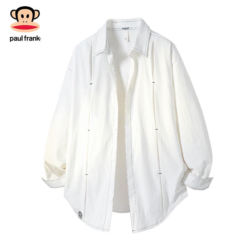 Paul Frank Men's Loose Fit Long Sleeve Trendy Shirt