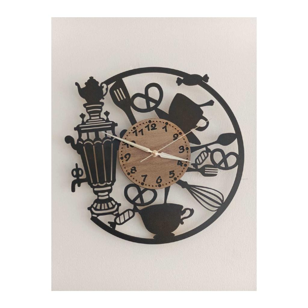 M-ra Lazer Kitchen Cafe Wall Clock - 40x40 Cm