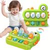 11 шт. Динозавр Pop Push Игрушка, Сенсорные Игрушки Монтессори для Детей, Раннее Обучение Распознаванию Цвета и Букв