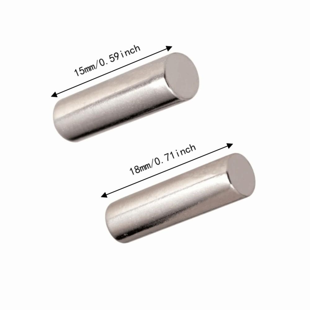 24PCS Metal Magnet Slug Rods 15mm/0.59in, 18mm/0.71in Pickup Replacement Parts For Electric Guitar