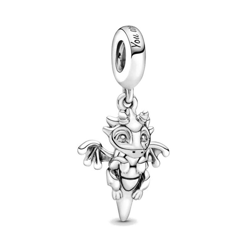 925 Silver   Charm Bracelet Ocean Clownfish Octopus Crab Pendant Mermaid Beads DIY Gifts