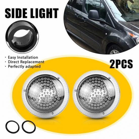 2010- For Ford Transit Repeater Connect Side Fender Housings L+R Clear Light