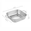 Stainless Steel Drain Basket Sink Mesh Strainer Colander Wash Fruit Vegetable Basin with Handle Portable Kitchen Drainer Rack