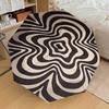 1PC Op Art Spiral Umbrella-8-Rib Reinforced, Automatic Open, Lightweight & Durable, Cute Fashion Accessory for Outdoor, Beach, or Casual Use, Beach Um
