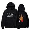 Худи в стиле Гангста-рэп 2Pac, Свитшоты с графическим принтом певца для фанатов, Повседневная одежда с длинным рукавом для мужчин/женщин, Sudaderas, Hoody