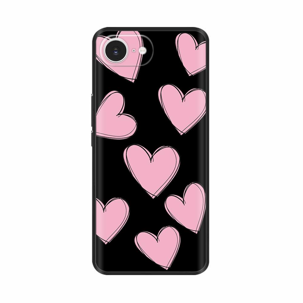 Soft TPU Black Silicon Phone Case For iPhone 16E iPhone16E SE 2025 SE4 5G Painted Shockproof Shell Cover Cases Bumper Funda Capa
