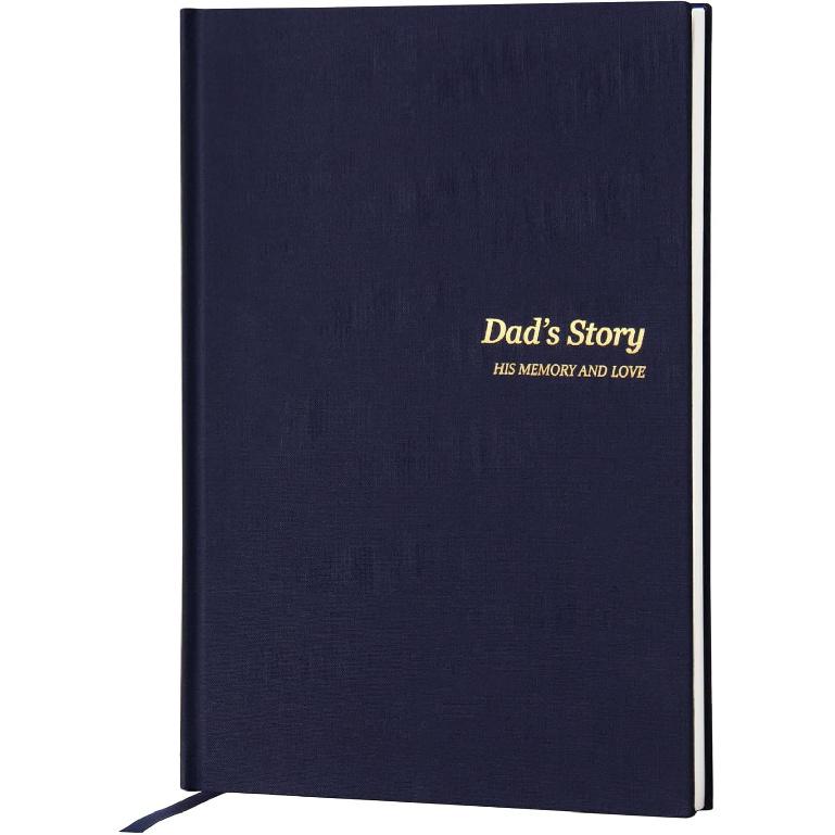 Dad I Want to Know Your Life Story Leather Journal (Hardcover) - Birthday Gifts for Dad - Guided Legacy Journal to Share His Life Story - Ideal Gifts