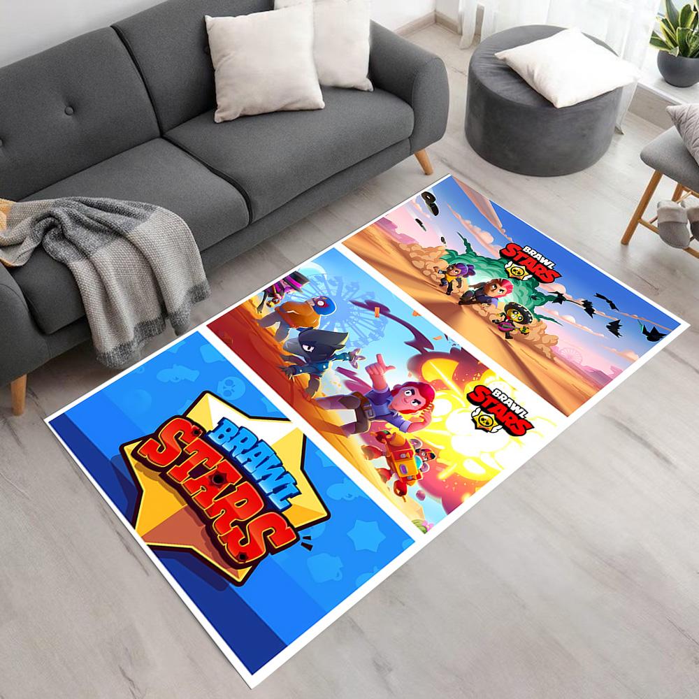 Brawl Stars Area Rug Perfect for Outdoor Playrooms Balcony Study room Antislip Carpet Decorate Offices Spiritual Gift