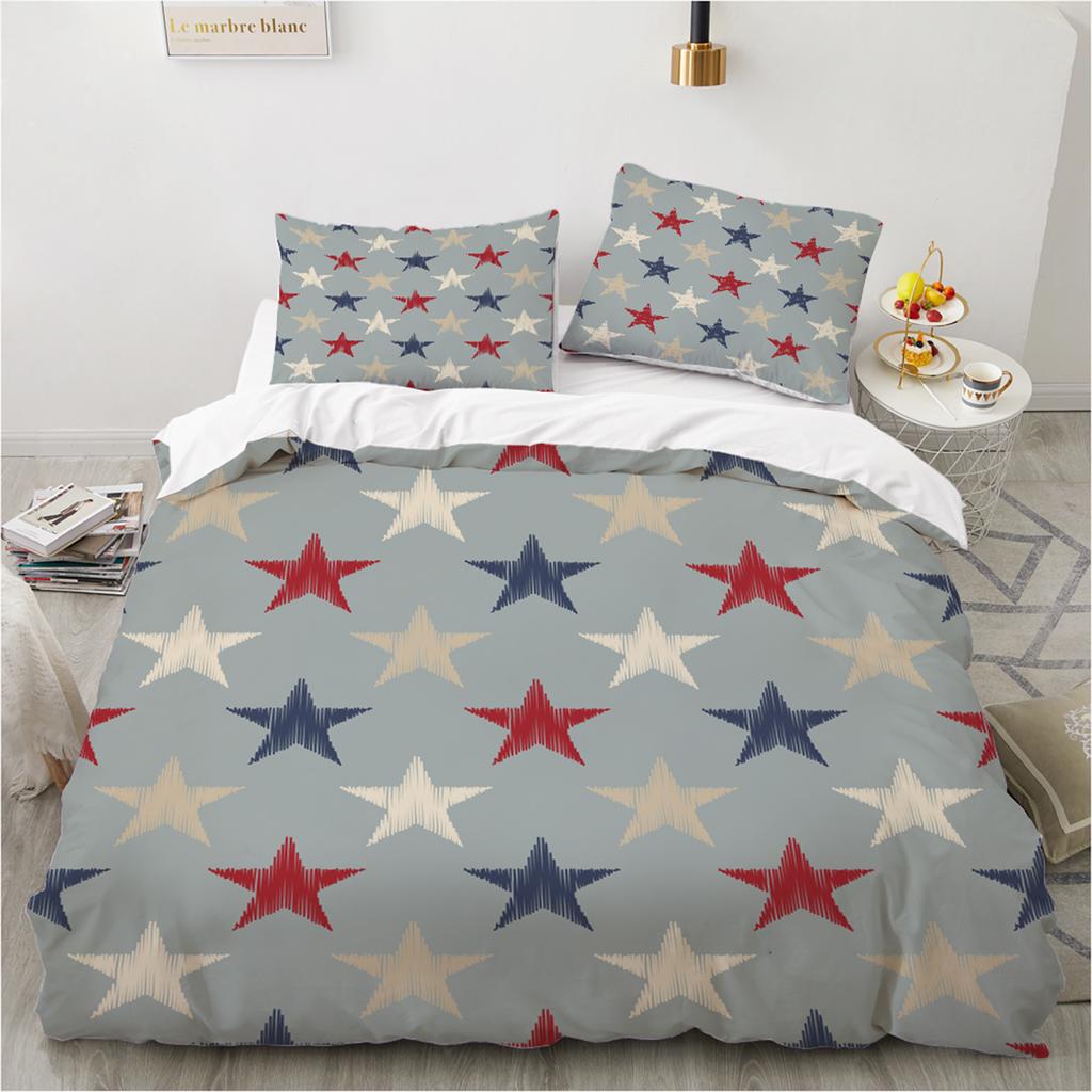 Комплект пододеяльников с геометрическим узором, напечатанный на 3D-принтере, новые наволочки из ультратонкого волокна, оптовая продажа, красочные и удобные