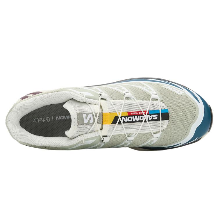 SALOMON Xt-6 Recut Ткань для уличной моды Амортизация Прочные Низкие Кроссовки для бега Унисекс Кеды Минерально-серый Утиный синий Белый 492579