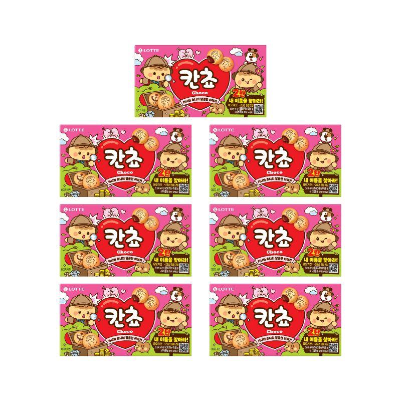 Lotte Kancho Choco Biscuit Печенье с шоколадной начинкой 54г