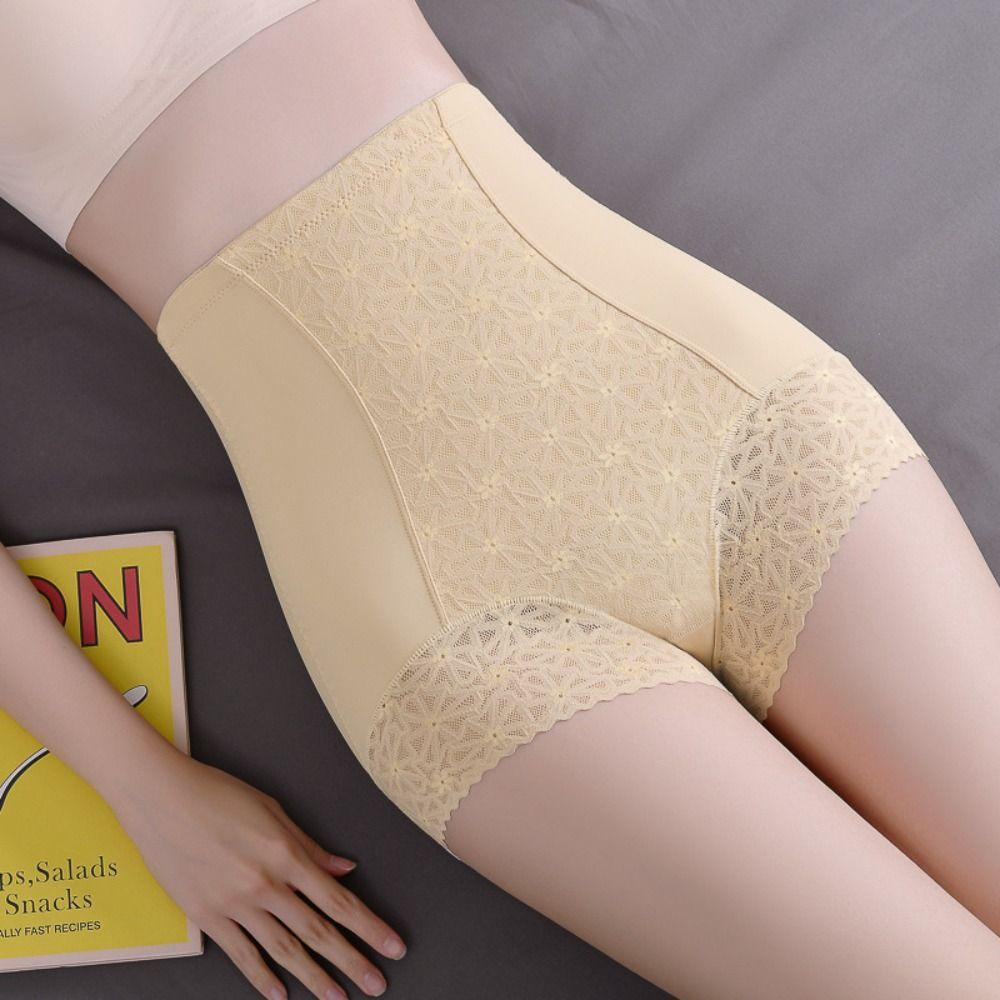 Корректирующее белье для живота, сетчатые трусики с цветочным узором, формирующие фигуру, трусы с эффектом лифтинга ягодиц, женские