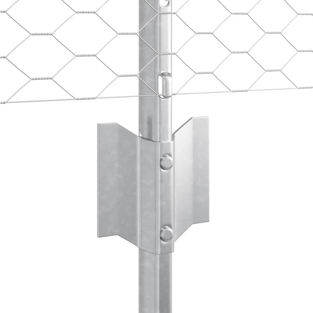 Welded Wire Fence 10 x 0.5 m (W x H) Hot Dip Galvanized Steel