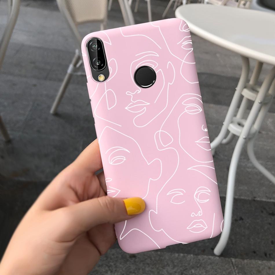 Чехол для Huawei P20 Lite Nova 3e ANE-LX1 ANE-LX2 Милый Мультяшный Конфетный Цвет Силиконовые Чехлы для Телефона Для Huawei P20lite Мягкая TPU Обложка