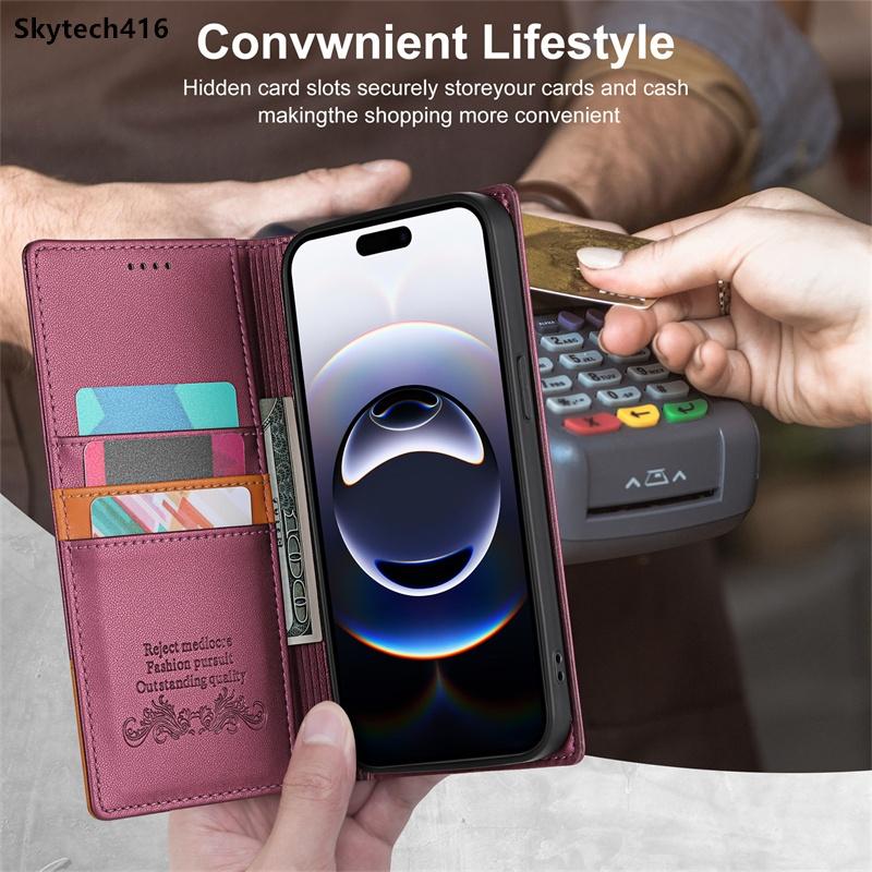 For Google Pixel 8 9 10 Pro XL 8A 9A 5G Leather Case Flip High Quality Card Slot Bracket Wallet Cover Casing