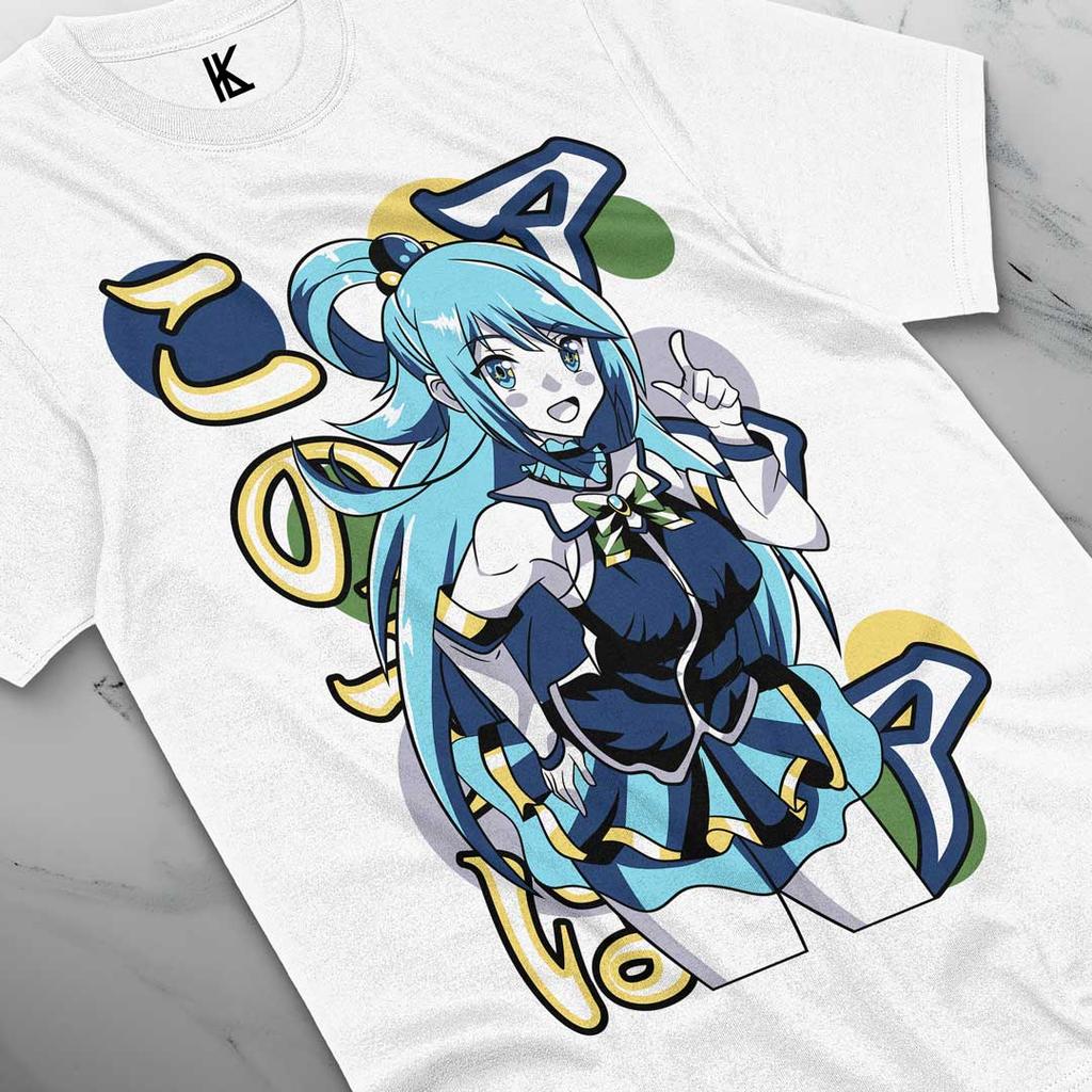 Aqua Konosuba Character Anime Adult Unisex Anime Fan T-Shirt All Size