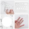 3Pcs DIY Circle Stencils for Drawing Transparent Circle Drawing Tool  Student