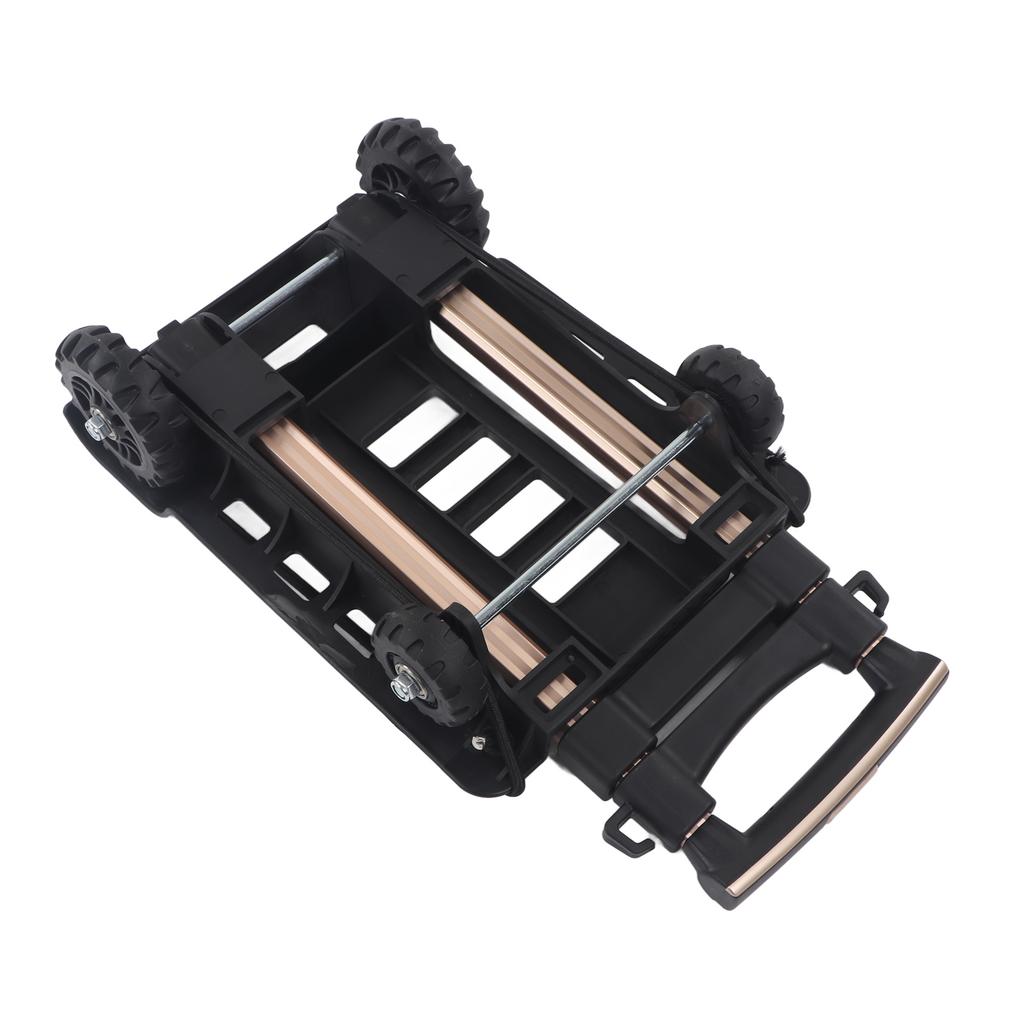 Складная ручная тележка с 4 бесшумными колесами, регулируемая тележка для перевозки багажа и покупок, грузоподъемность 88 фунтов