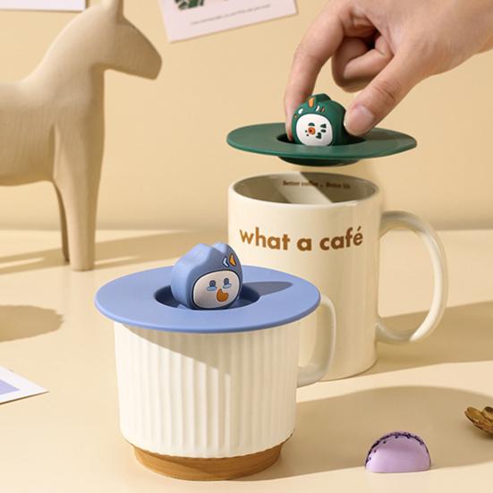 Силиконовая крышка для чашки, пищевой класс, не содержит BPA, термостойкая, пылезащитная, многоразовая, гибкая, универсальная, крышка для чашки для кофейной кружки