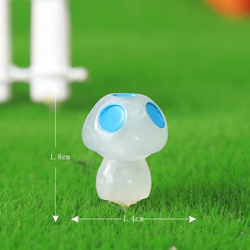 Красочные светящиеся грибы из смолы, мультяшные садовые декоративные аксессуары оптом