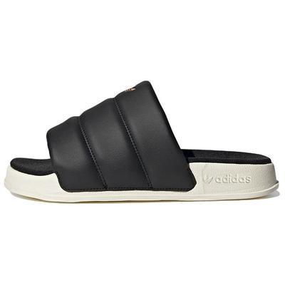 Adilette Essential Slide Black Off White Женские кроссовки Core-черный золотисто-металлик FZ6162