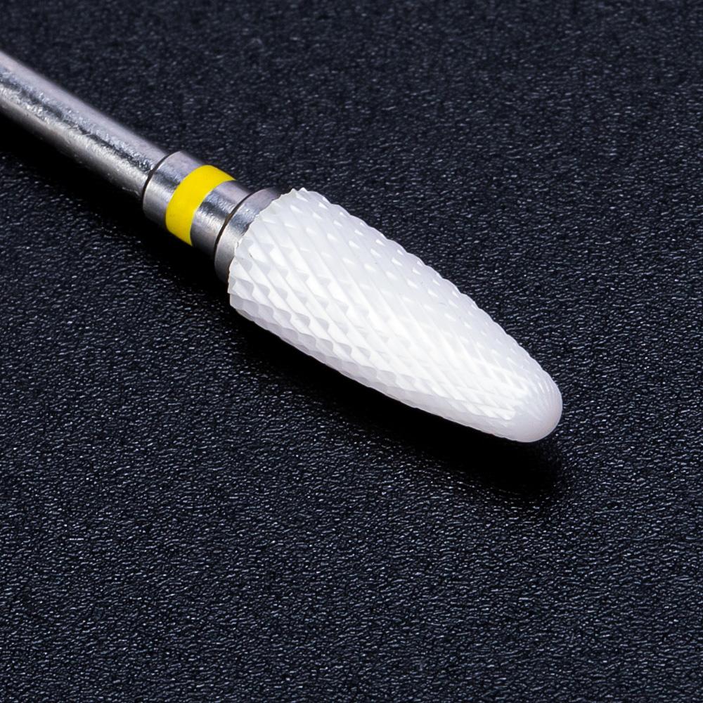 Керамическая фреза, маникюрные сверла для ногтей, электрические пилочки для ногтей, розовые, синие, шлифовальные насадки, фрезы, резак, аксессуары для заусенцев