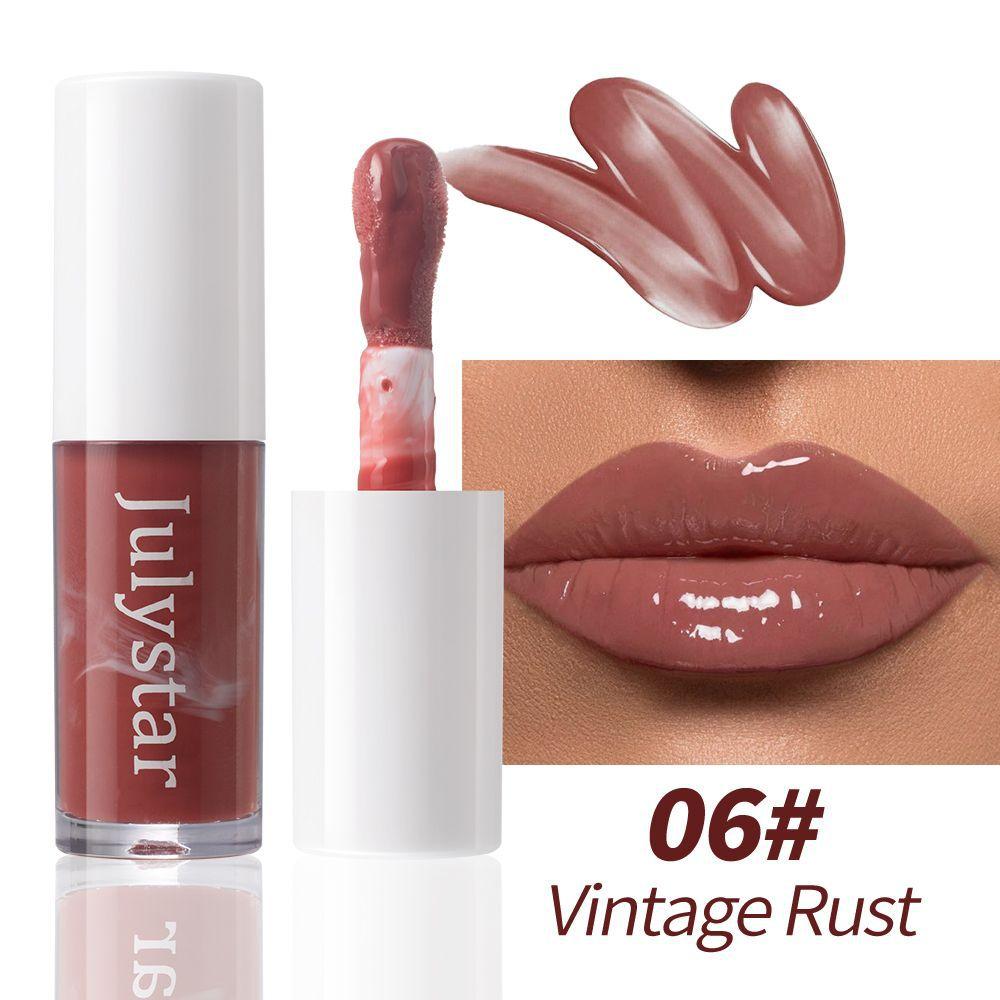 Marble Lip Glaze Lip Oil Glossy Mirror Hydrating Pigmented Lip Color
