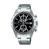 [Часы Seiko] SEIKO SELECTION SBTR005 Мужские Часы На Батарейке Кварцевые Хронограф Календарь Даты Черный Циферблат Нержавеющая Сталь
