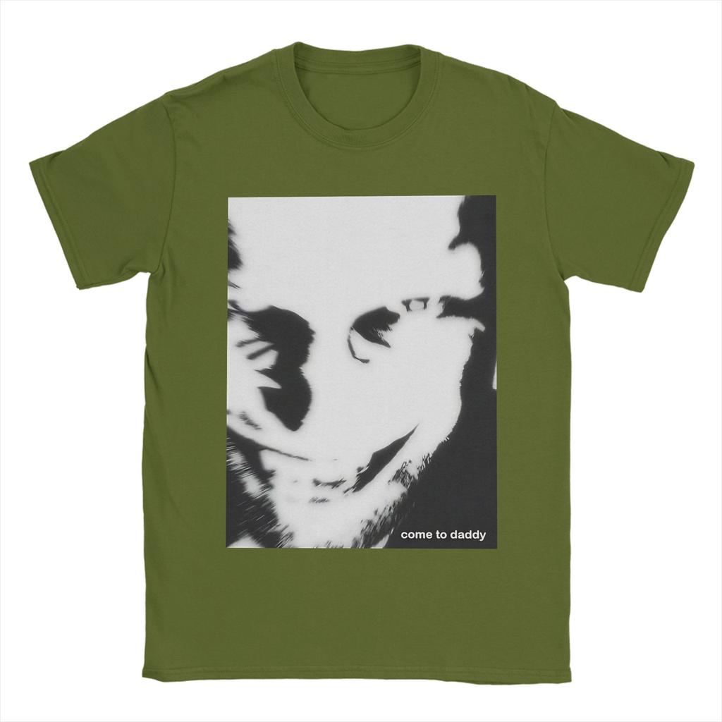 Винтажная футболка Пляж Aphex Twin Come To Daddy Хип-хоп футболки Хлопковая футболка для взрослого Y2K Смешные Дешевые Топы с коротким рукавом