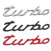 TURBO буква 3D металлическая наклейка Универсальный значок кузова автомобиля эмблема наклейка гальваническое украшение задней двери автомобиля авто