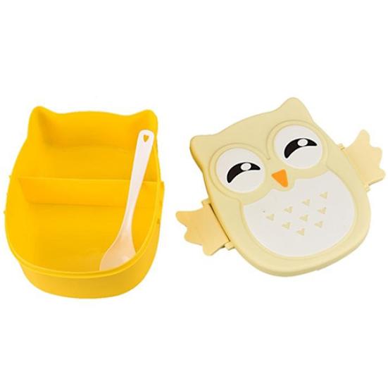 Fungogo новый милый обед пластиковая еда портативная форма модная коробка с совой контейнер для хранения коробка для бенто