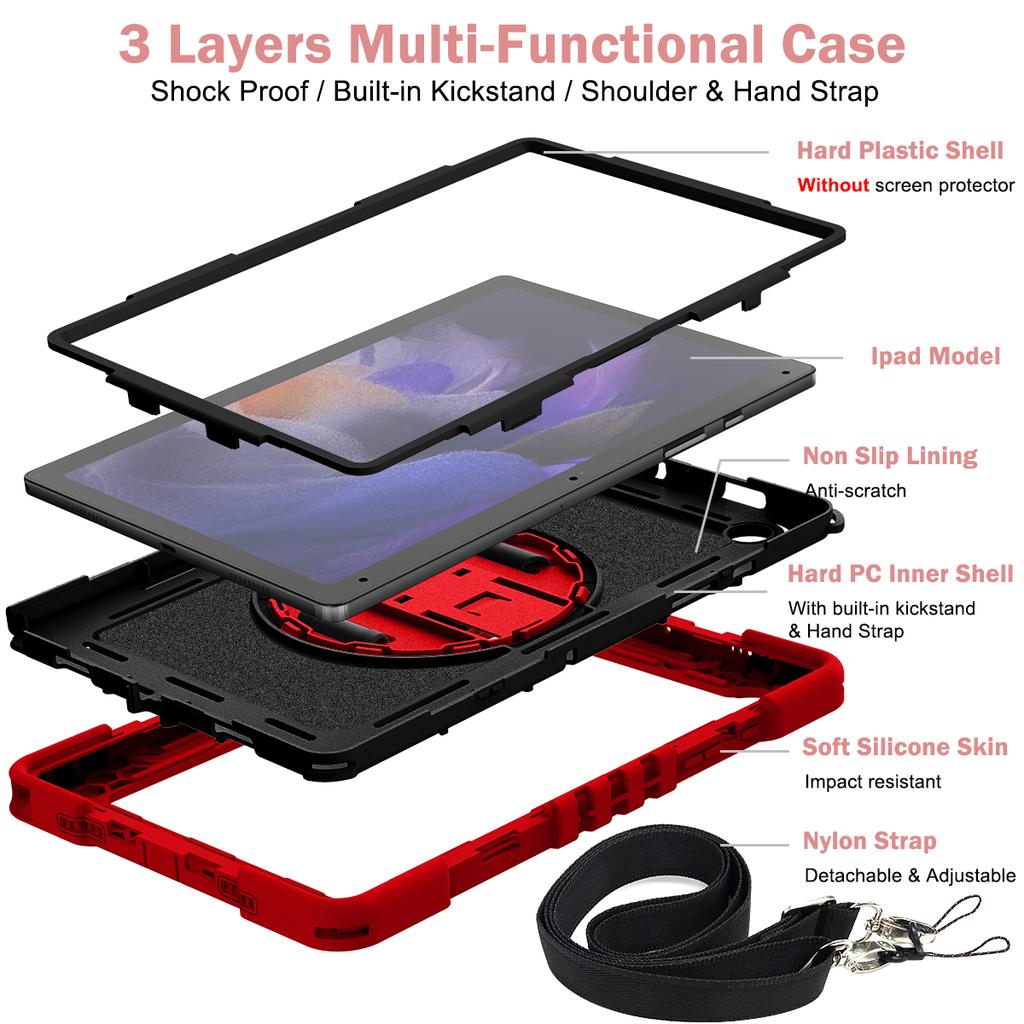 Stand Case for Samsung Tab A11 A9 Plus SM-X230 236B X210 216 A8 10.5 X200 205 207 A7 10.4 T500 T505 T509 A 10.1 T510 T515 Cover