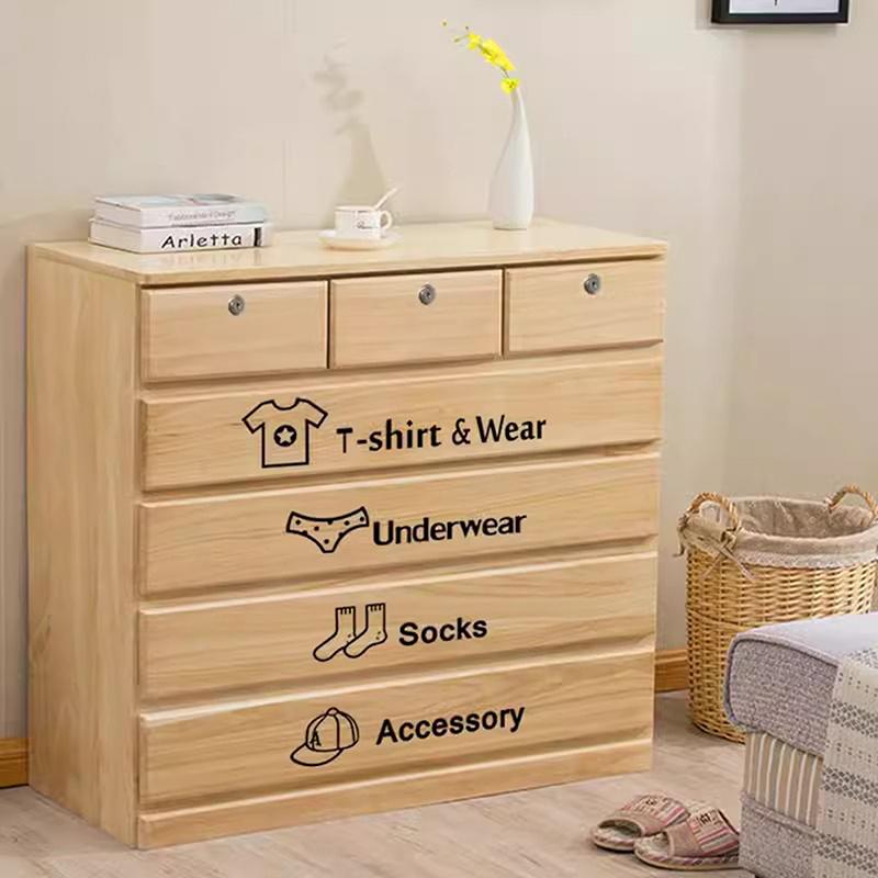 Детские наклейки на одежду Домашний декор Наклейка на шкаф Декаль Классификация для спальни Мультяшные наклейки