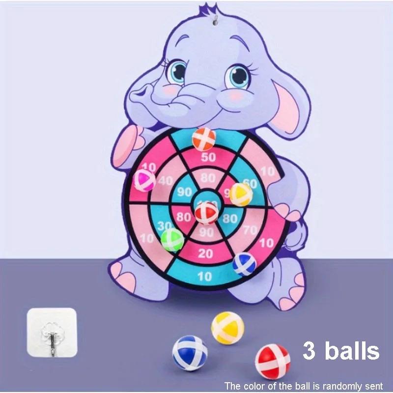Развивающая игрушка - мультяшный мишень для дартса с липким шариком - идеальный рождественский подарок для детей на Рождество, День благодарения