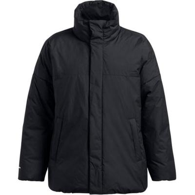 Спортивная теплая куртка-пуховик с воротником-стойкой для женщин, черная 1388429-001