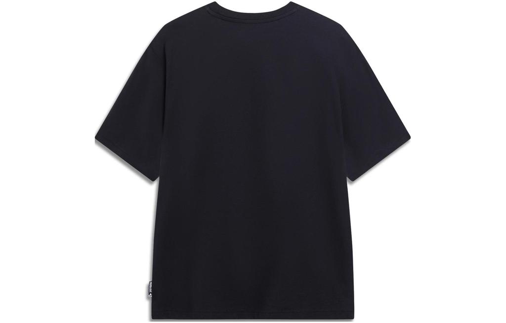 Men's Li-Ning T-Shirts Men's Black Crew Neck Moderate