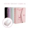 Fur Photo Card Binder with 4 Double-sided Inserts + Photo Card Box MUJI O Opaque Case