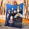 Wednesday Flannel Blanket Soft Warm All-Season Throw, Design for Camping, Car Travel, Hiking Sofa, Bed, Office Perfect Gift for Parties